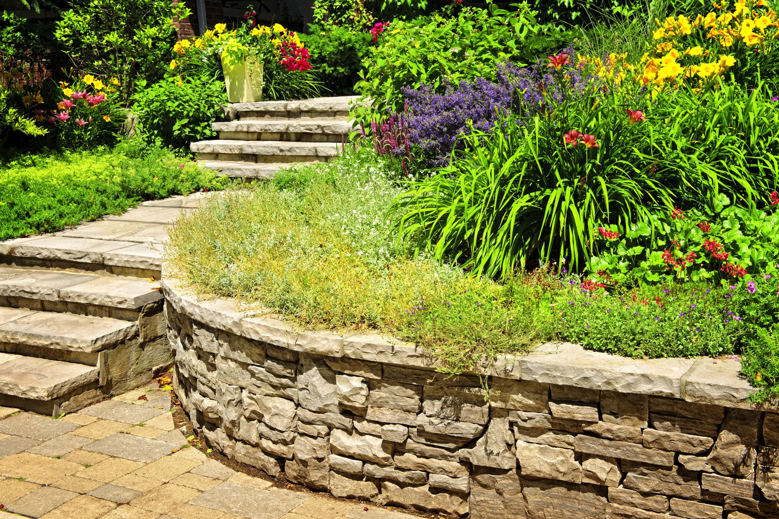 Sustainable landscaping with retaining walls in Wasilla AK enhances outdoor spaces